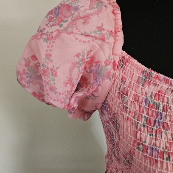 NWT Dolls Kill Sugar Thrillz Puff Sleeve Top - small - Picture 2 of 7